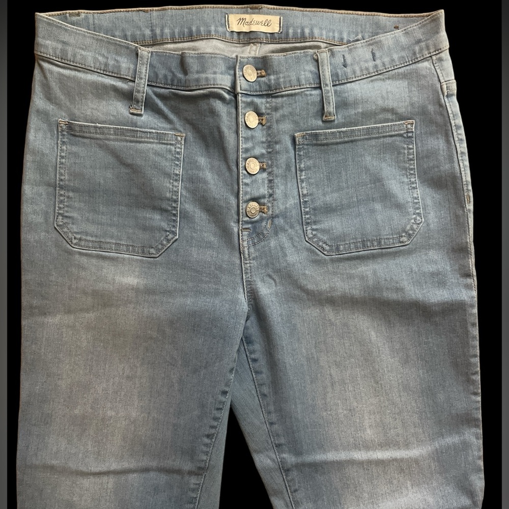 Madewell Cali Demi Boot Size 31 Light Wash Jeans NWOT